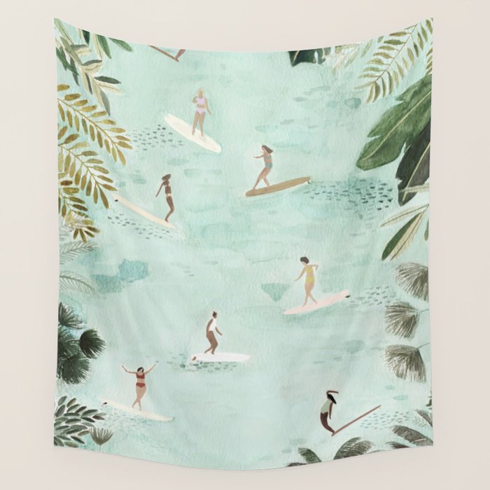 Longboard Heaven Wall Tapestry Gallery Image 4