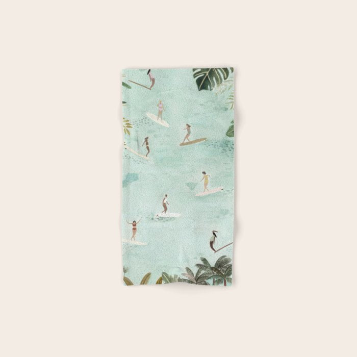 Longboard Heaven Bath Towel Gallery Image 1