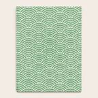 Japanese Waves Pattern Green Notebook Gallery Image 4