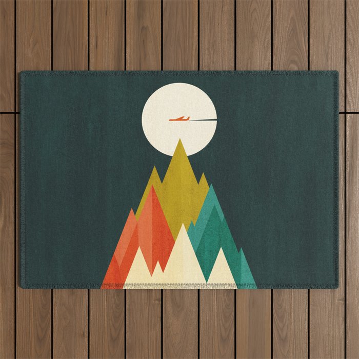Life is a travel Outdoor Rug Gallery Image 1
