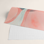 White Streams Through Pastel Shores | Abstract Shapes Design Wrapping Paper Gallery Image 2