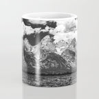 Mountain Summer Escape - Black and White Tetons Coffee Mug Gallery Image 4