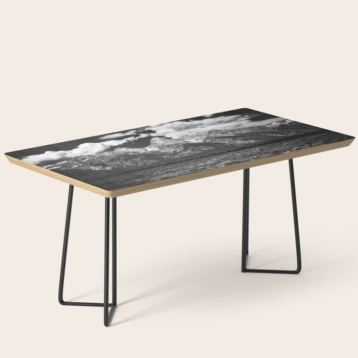 Mountain Summer Escape - Black and White Tetons Coffee Table Gallery Image 1