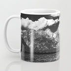 Mountain Summer Escape - Black and White Tetons Coffee Mug Gallery Image 3