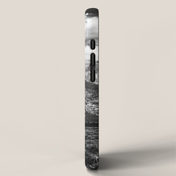 Mountain Summer Escape - Black and White Tetons iPhone Case Gallery Image 2