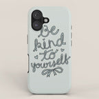 Be Kind To Yourself in Blue iPhone Case Gallery Image 1