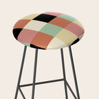 Bold Retro Checks Pattern - Large XXXIV Stool Gallery Image 2
