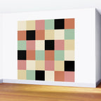 Bold Retro Checks Pattern - Large XXXIV Wall Mural Gallery Image 2