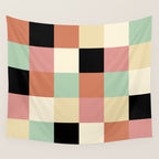 Bold Retro Checks Pattern - Large XXXIV Wall Tapestry Gallery Image 4