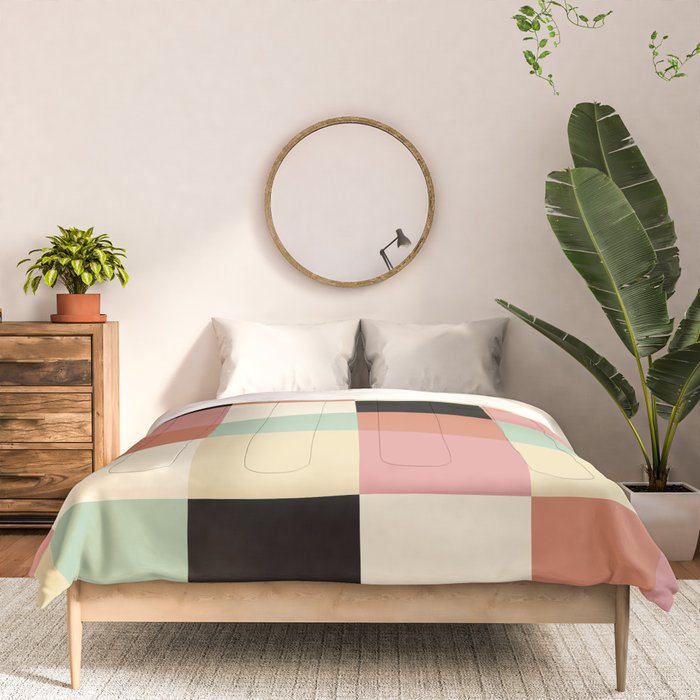 Bold Retro Checks Pattern - Large XXXIV Comforter Gallery Image 3