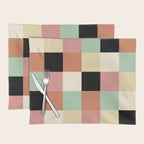 Bold Retro Checks Pattern - Large XXXIV Placemat Gallery Image 1
