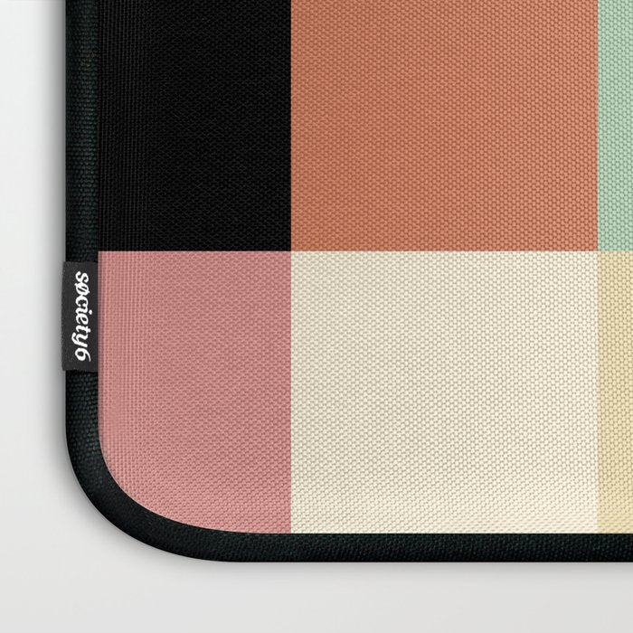 Bold Retro Checks Pattern - Large XXXIV Laptop Sleeve Gallery Image 3