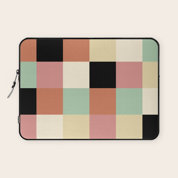 Bold Retro Checks Pattern - Large XXXIV Laptop Sleeve Gallery Image 1