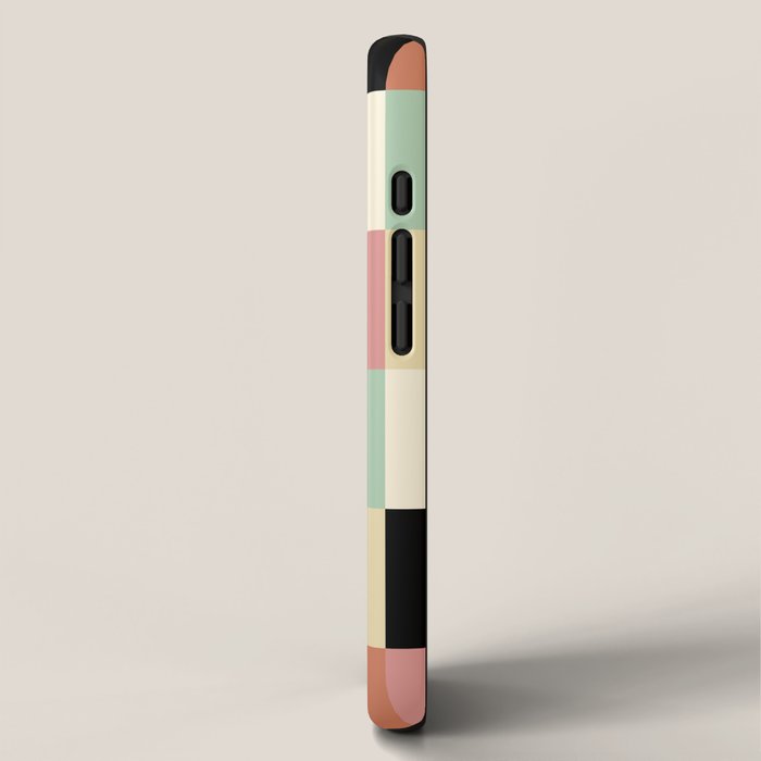 Bold Retro Checks Pattern - Large XXXIV iPhone Case Gallery Image 2