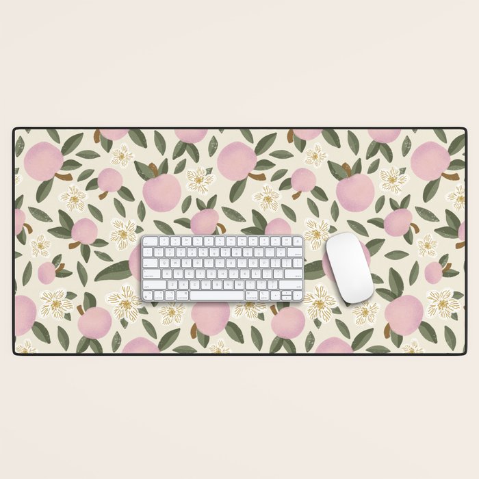 Pink Textured Apples for Rosh Hashanah Desk Mat Gallery Image 1