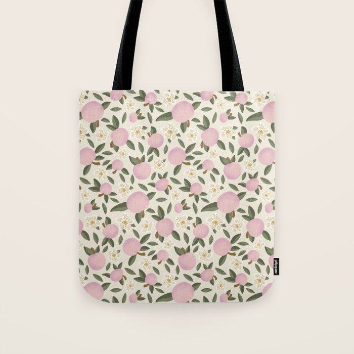 Pink Textured Apples for Rosh Hashanah Tote Bag Gallery Image 1