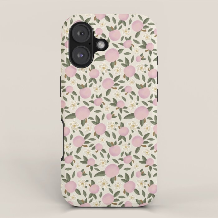 Pink Textured Apples for Rosh Hashanah iPhone Case Gallery Image 1