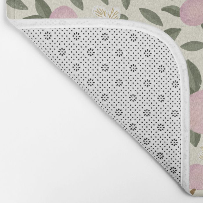 Pink Textured Apples for Rosh Hashanah Bath Mat Gallery Image 2