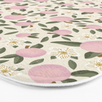 Pink Textured Apples for Rosh Hashanah Bath Mat Gallery Image 3