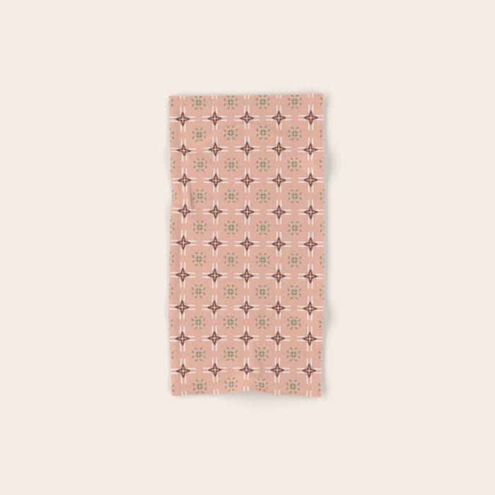 Crossroads Geometric Peach Multi Bath Towel Gallery Image 1