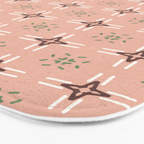 Crossroads Geometric Peach Multi Bath Mat Gallery Image 3