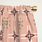 Crossroads Geometric Peach Multi Window Curtain Gallery Image 2