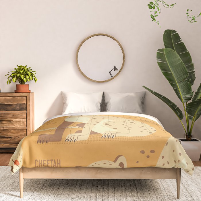 Cheetah, Wildlife of Africa Comforter Gallery Image 3