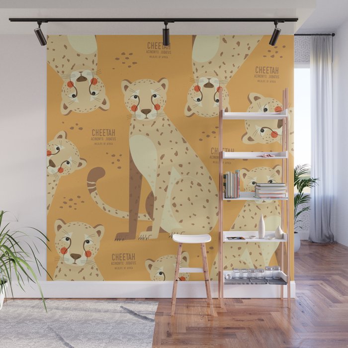 Cheetah, Wildlife of Africa Wall Mural Gallery Image 1