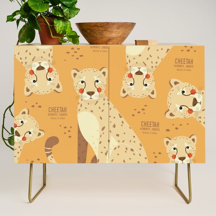 Cheetah, Wildlife of Africa Credenza Gallery Image 1