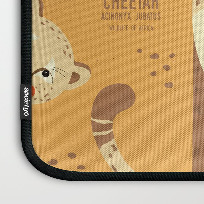 Cheetah, Wildlife of Africa Laptop Sleeve Gallery Image 3