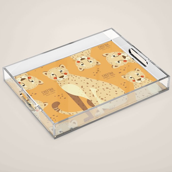 Cheetah, Wildlife of Africa Acrylic Tray Gallery Image 1