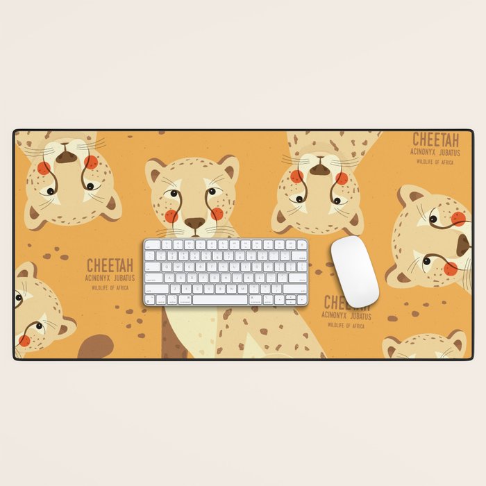 Cheetah, Wildlife of Africa Desk Mat Gallery Image 1