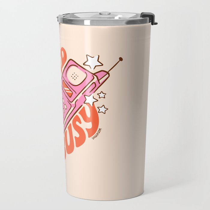 BOOKED AND BUSY (IN CREAM) Travel Mug Gallery Image 2