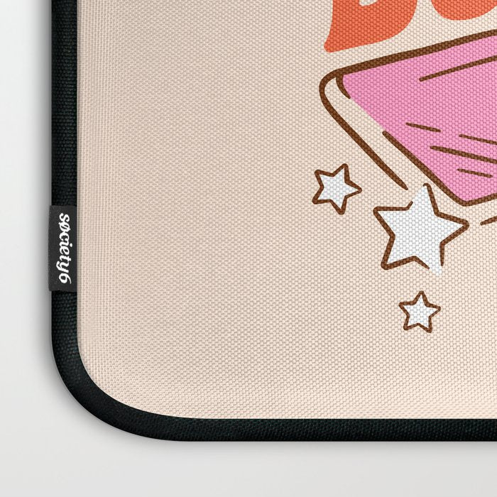 BOOKED AND BUSY (IN CREAM) Laptop Sleeve Gallery Image 3