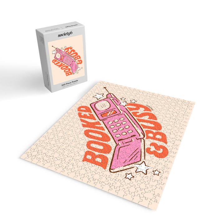 BOOKED AND BUSY (IN CREAM) Jigsaw Puzzle Gallery Image 2