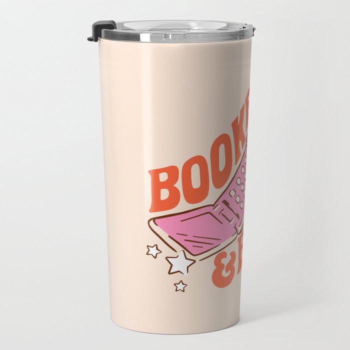 BOOKED AND BUSY (IN CREAM) Travel Mug Gallery Image 3