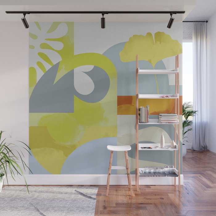 mid mod pastel 3 Wall Mural Gallery Image 1