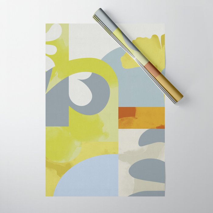mid mod pastel 3 Wrapping Paper Gallery Image 1