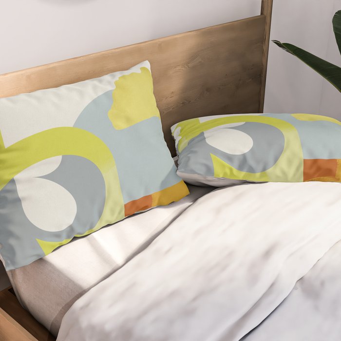 mid mod pastel 3 Pillow Sham Gallery Image 2