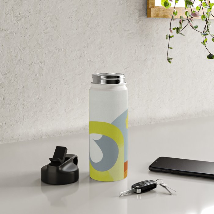 mid mod pastel 3 Water Bottle Gallery Image 4
