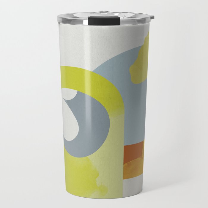 mid mod pastel 3 Travel Mug Gallery Image 1