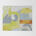 mid mod pastel 3 Throw Blanket Gallery Image 2
