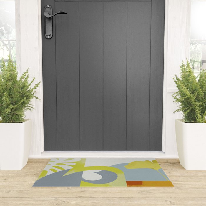 mid mod pastel 3 Welcome Mat Gallery Image 3