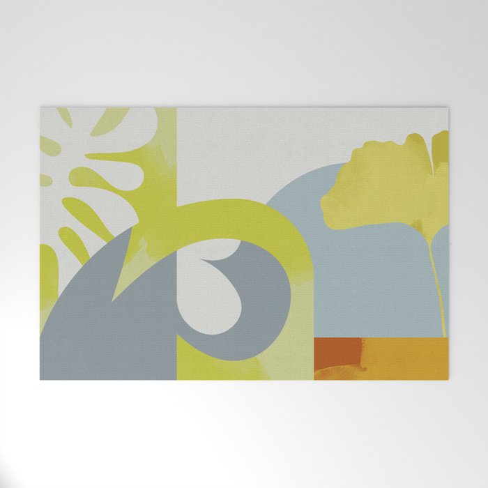 mid mod pastel 3 Welcome Mat Gallery Image 1