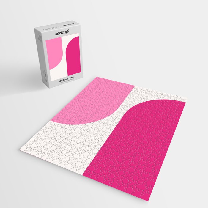 Modern Minimal Arch Abstract XCIII Jigsaw Puzzle Gallery Image 2