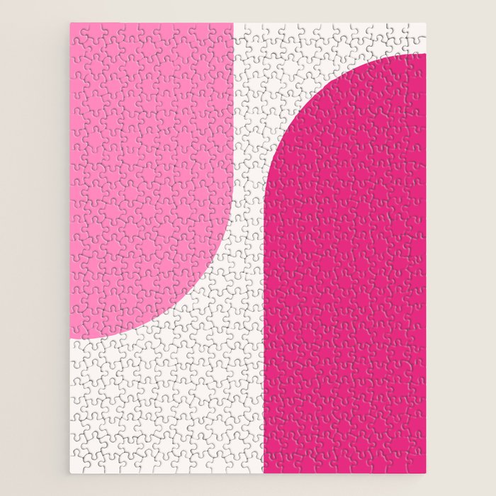 Modern Minimal Arch Abstract XCIII Jigsaw Puzzle Gallery Image 1