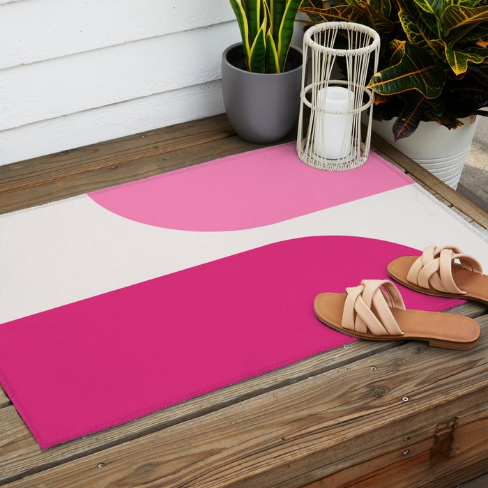 Modern Minimal Arch Abstract XCIII Outdoor Rug Gallery Image 2