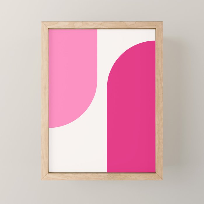 Modern Minimal Arch Abstract XCIII Mini Art Print Gallery Image 1