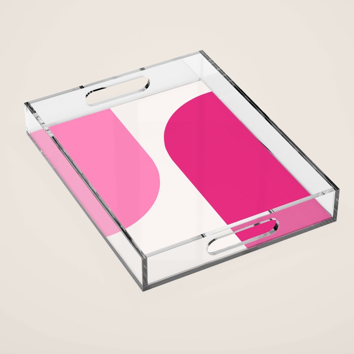 Modern Minimal Arch Abstract XCIII Acrylic Tray Gallery Image 1