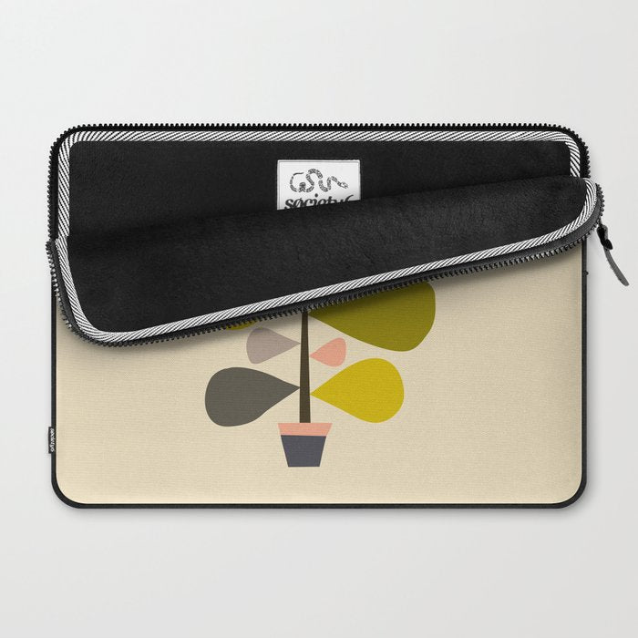 Flower Cat Plants Laptop Sleeve Gallery Image 2